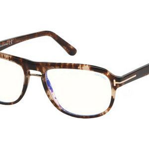 Tom Ford Rectangular Blue Blocker Eyeglasses TF5538-B 54mm 5538